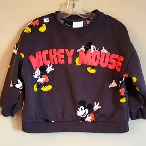 Disney/Zara Mickey Mouse charcoal sweatshirt